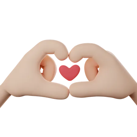 Love Hands Gesture  3D Icon