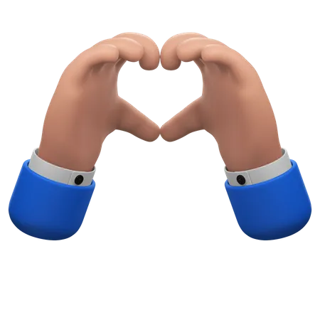 Love Hands Gesture  3D Icon