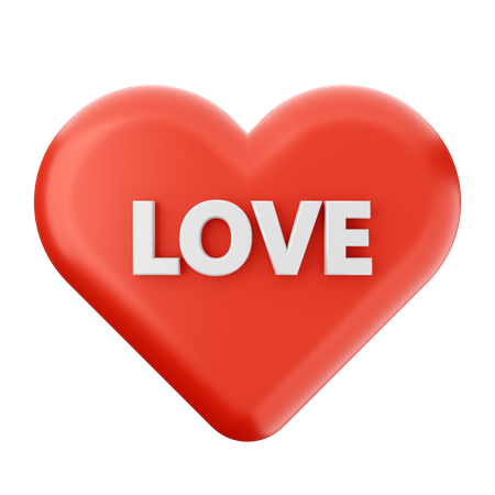 Love Heart  3D Icon