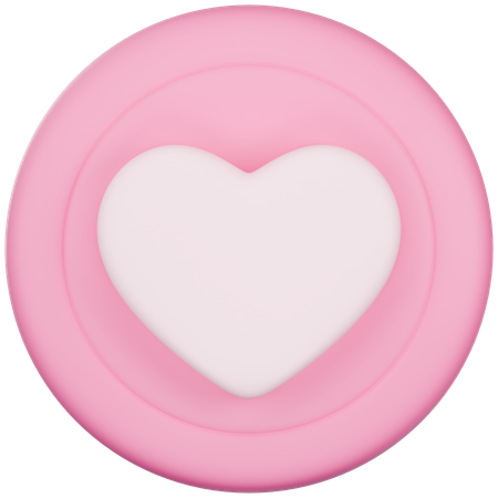 Love Heart  3D Icon