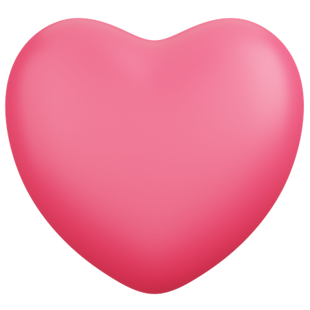 Love heart like  3D Icon