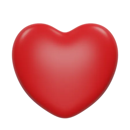 Love Heart Shape 3 D Illustration 3D Icon