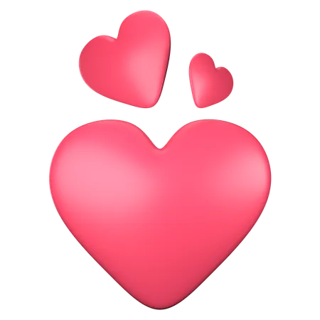 Love Hearts  3D Icon