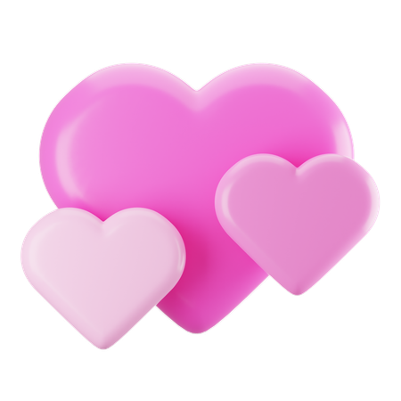 Love Hearts  3D Icon