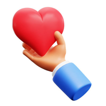 Love Holding Hand Gestures  3D Icon
