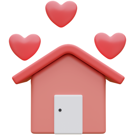 Love House  3D Icon