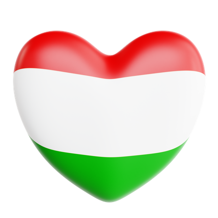 Love Hungary  3D Icon