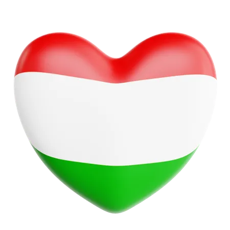 Love Hungary  3D Icon