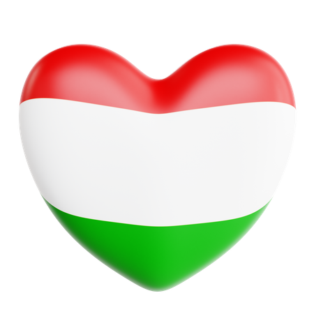 Love Hungary  3D Icon