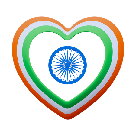 Love India  3D Icon