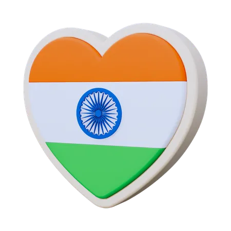 Love India  3D Icon