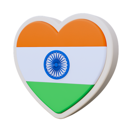 Love India  3D Icon