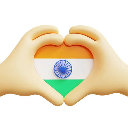 Love India  3D Icon