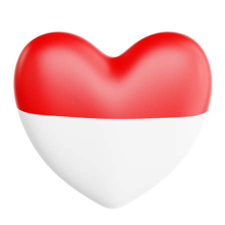 Love Indonesia  3D Icon