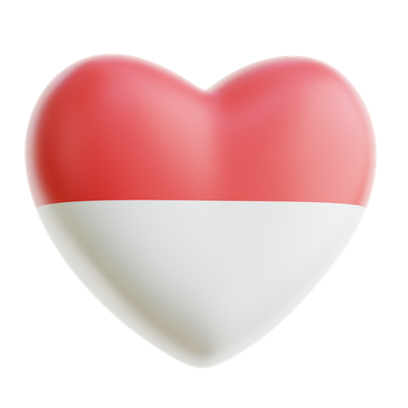Love Indonesia  3D Icon