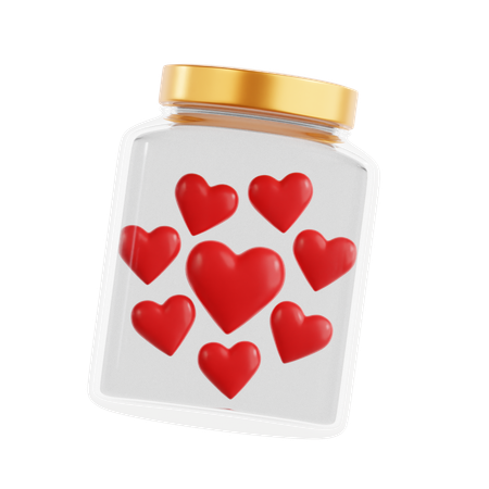 Love Jar  3D Icon