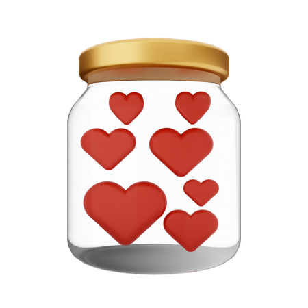 Love Jar  3D Icon