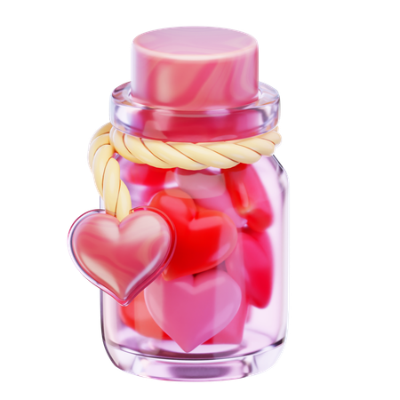 Love Jar  3D Icon