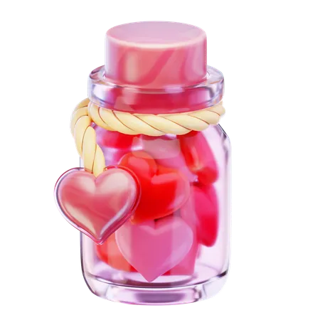 Love Jar  3D Icon