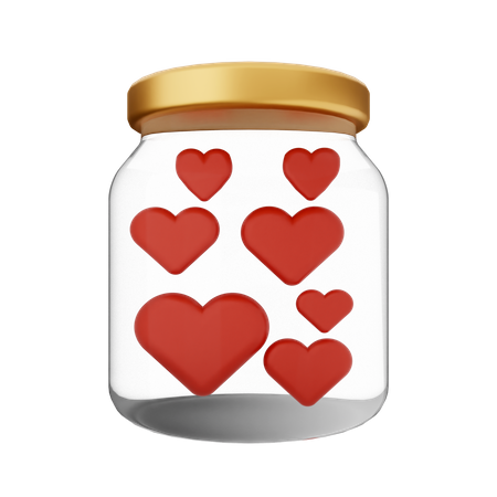Love Jar  3D Icon