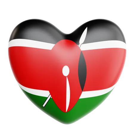 Love Kenya  3D Icon