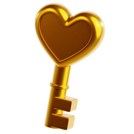 Love Key  3D Icon