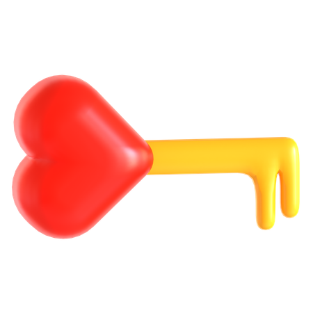 Love Key  3D Icon