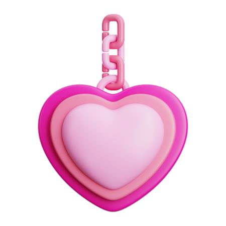 Love Key Chain  3D Icon