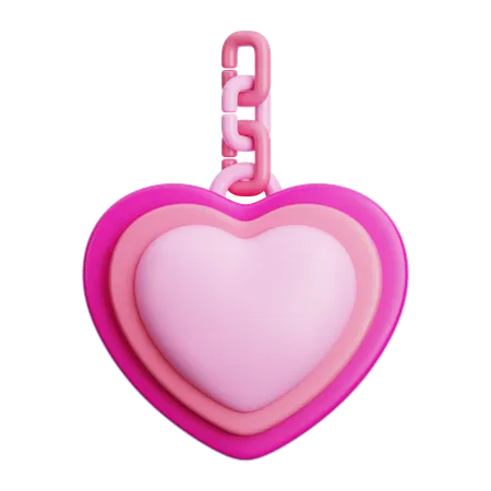 Love Key Chain  3D Icon