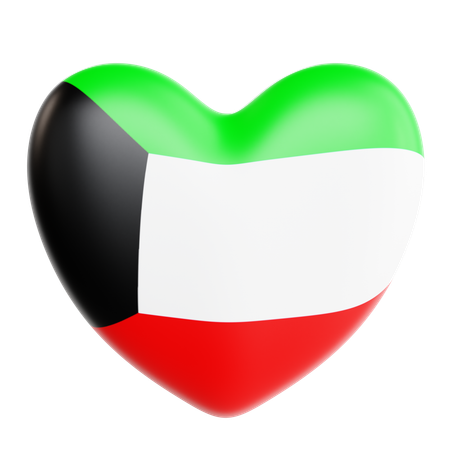 Love Kuwait  3D Icon