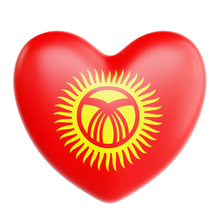 Love Kyrgyzstan  3D Icon