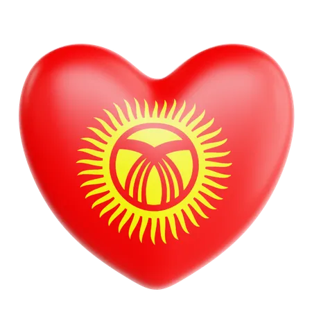 Love Kyrgyzstan  3D Icon