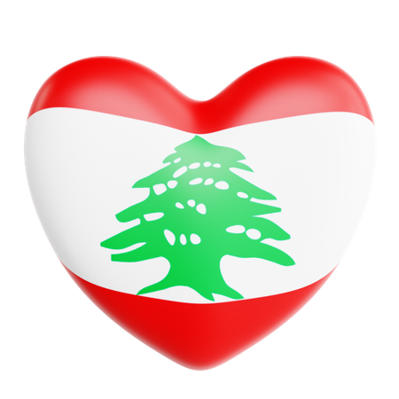 Love Lebanon  3D Icon