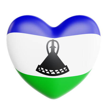 Love Lesotho  3D Icon