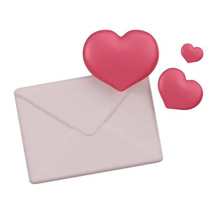 A 3 D Icon Featuring A Pink Envelope With A Red Heart Symbolizing Romance And The Sending Of Love Messages 3D Icon