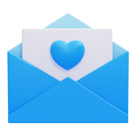 ラブレター  3D Icon