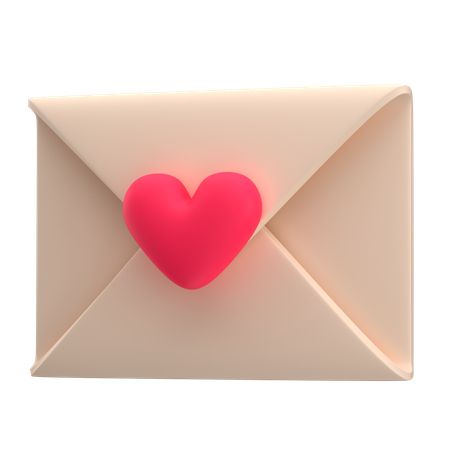 ラブレター  3D Icon