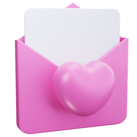Love Letter  3D Icon