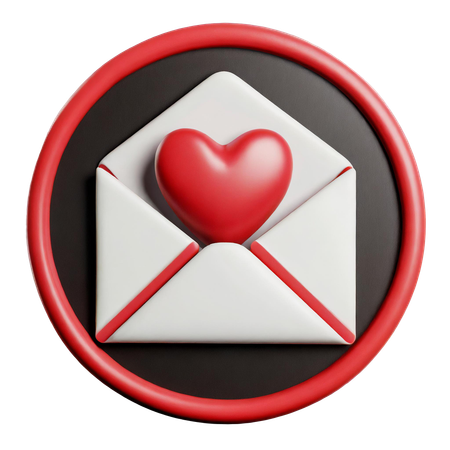 Love Letter  3D Icon