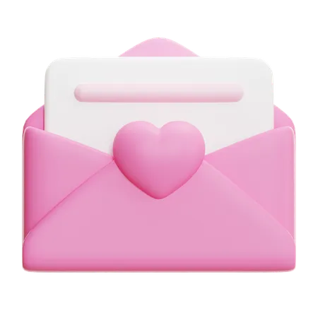 Love Letter  3D Icon