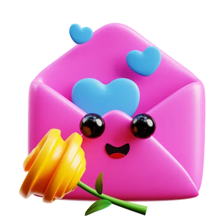 Love Letter  3D Icon