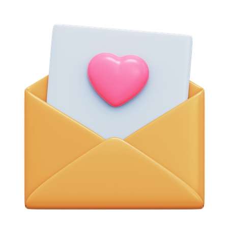 Love Letter  3D Icon