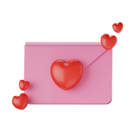 Love Letter  3D Icon