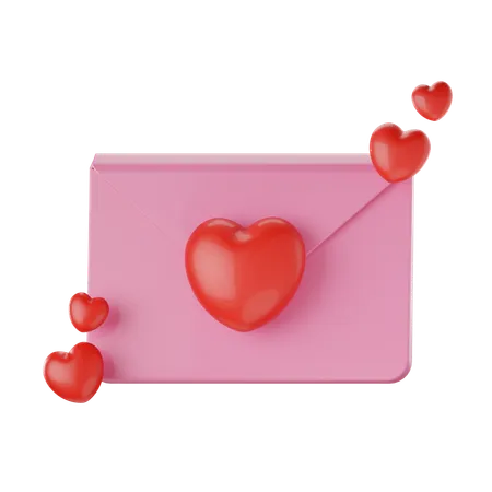 Love Letter  3D Icon