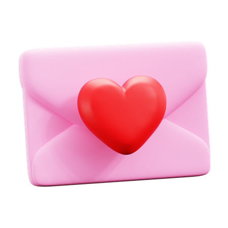 Love Letter  3D Icon