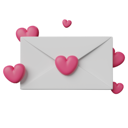 Love Letter  3D Icon