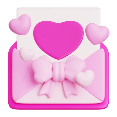 Love Letter  3D Icon