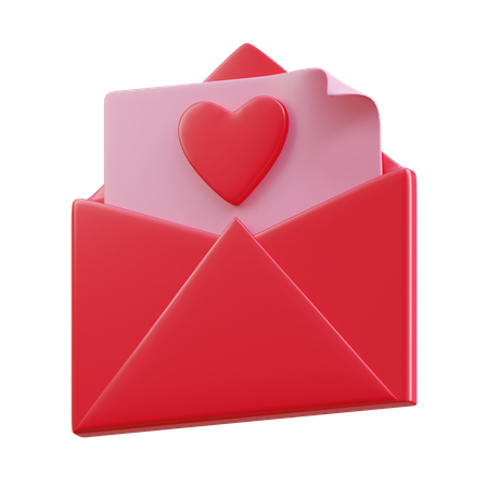 Love Letter  3D Icon