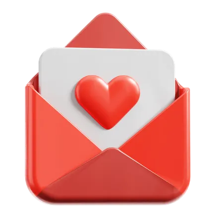 Love Letter  3D Icon