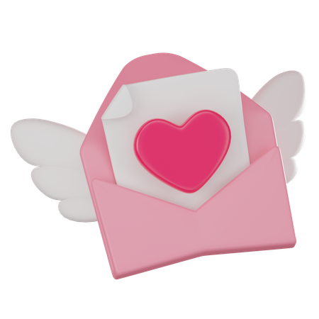 Love Letter  3D Icon